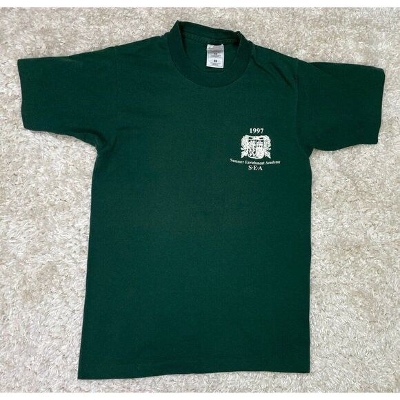 VINTAGE SEA Summer Enrichment Academy T-shirt Women Small 90s Single Stitch - Picture 1 of 7